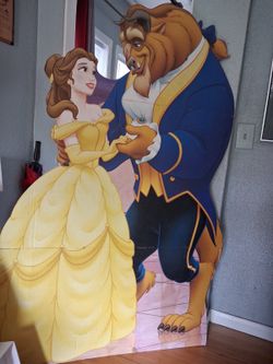 beauty and the beast cardboard cut out