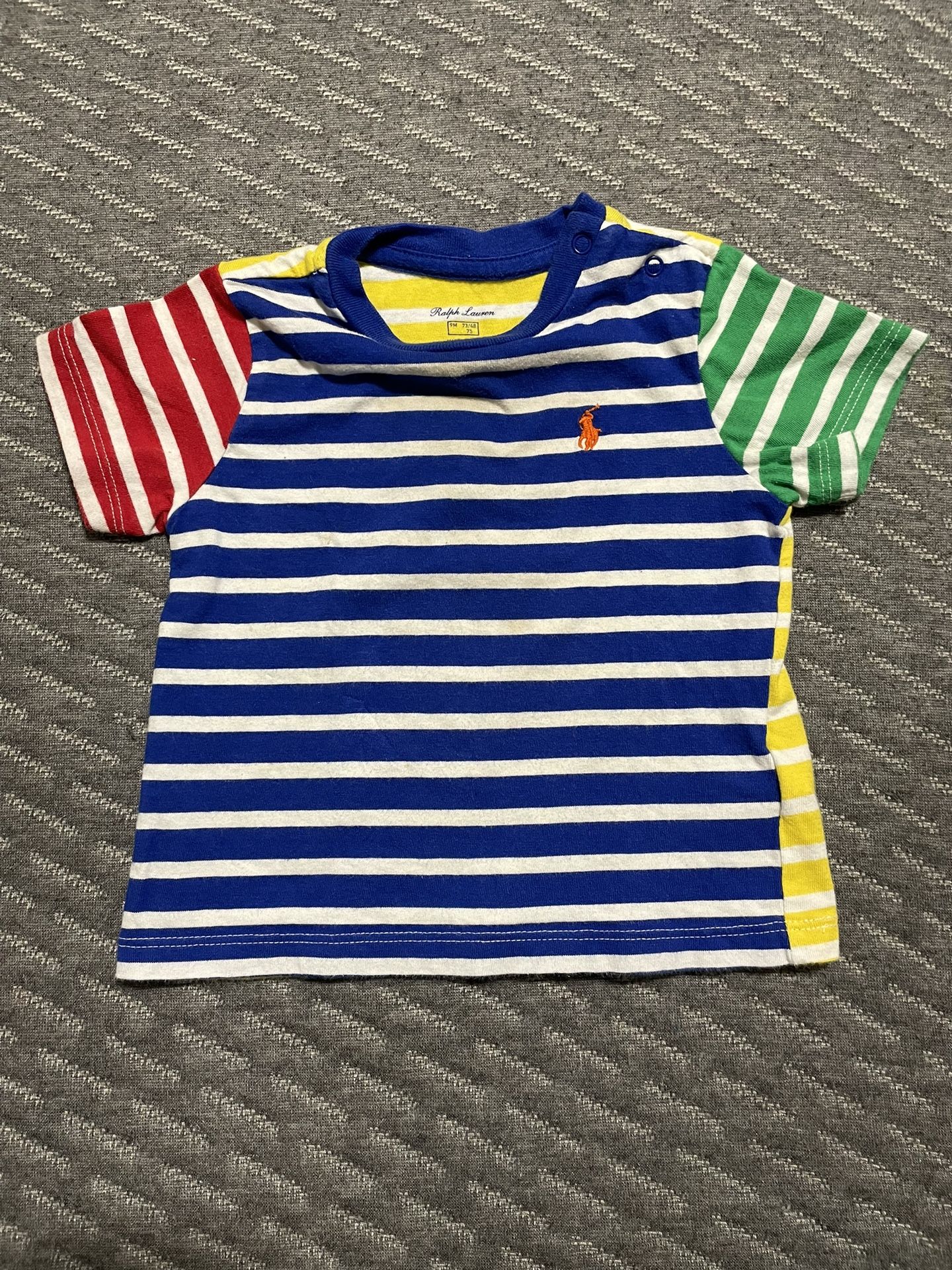 Polo Ralph Lauren Baby Boy/Girl multi colored tshirt 9m