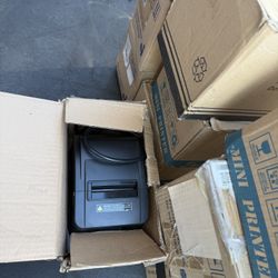 Lot of 10 Receipt / Thermal Printers — Mixed New & Used — All Functional 