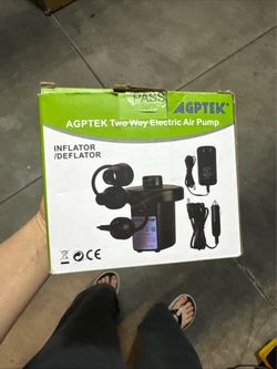 The AGPTEK Two Way Electric Air Pump Inflator Deflator HT-202