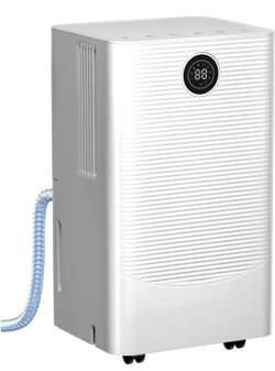 Max 25 Pint Dehumidifier for Bedroom Bathroom Basement, 38dB Quiet, Precise Humidity Control