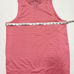 Lululemon Pink Perforated Athletic Tank Top