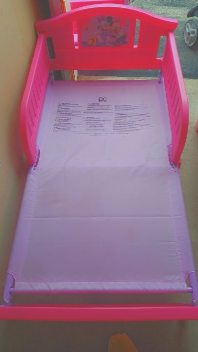 Two Minnie Mouse Toddler Beds
