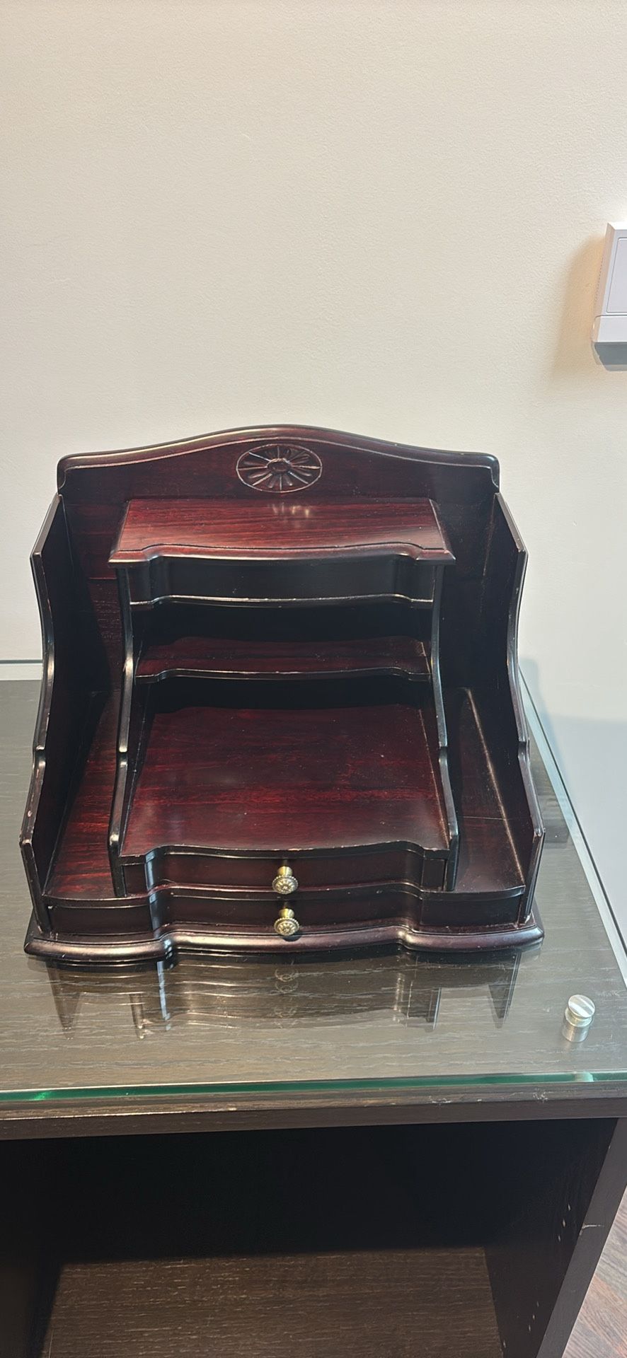 Vintage Bombay Desk Secretary Organizer