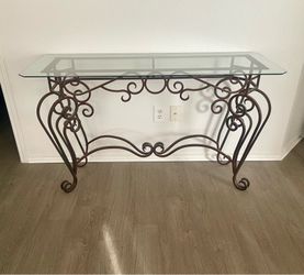 Iron / glass table