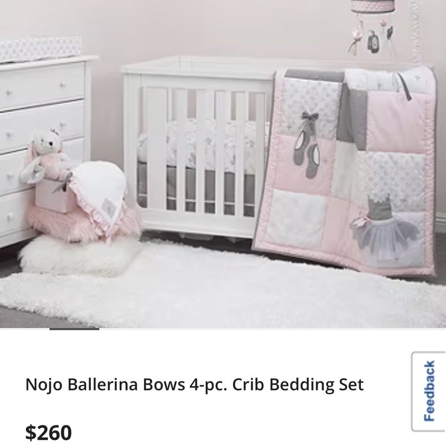 Nojo ballerina hotsell crib set