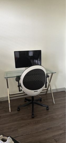 Desk and office chair
