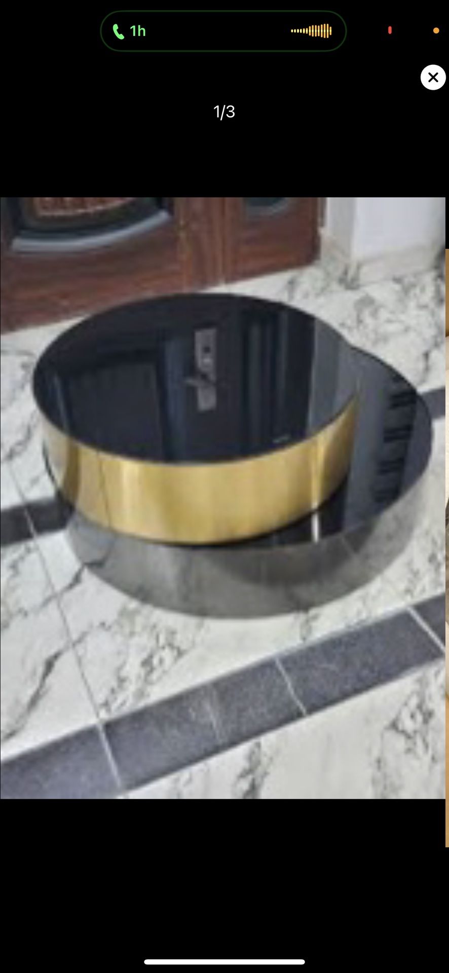 Black And Gold Coffee Table