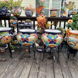 Talavera Flower Planters $70 Each Delivery Available 🚗