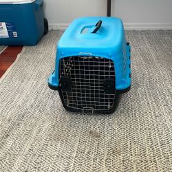 Blue Animal Crate 