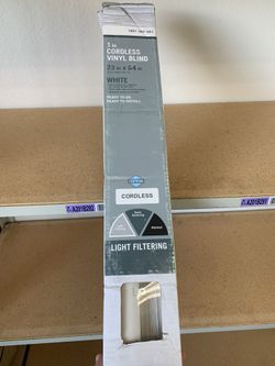 1” Cordless Vinyl Blind 23” x 64”