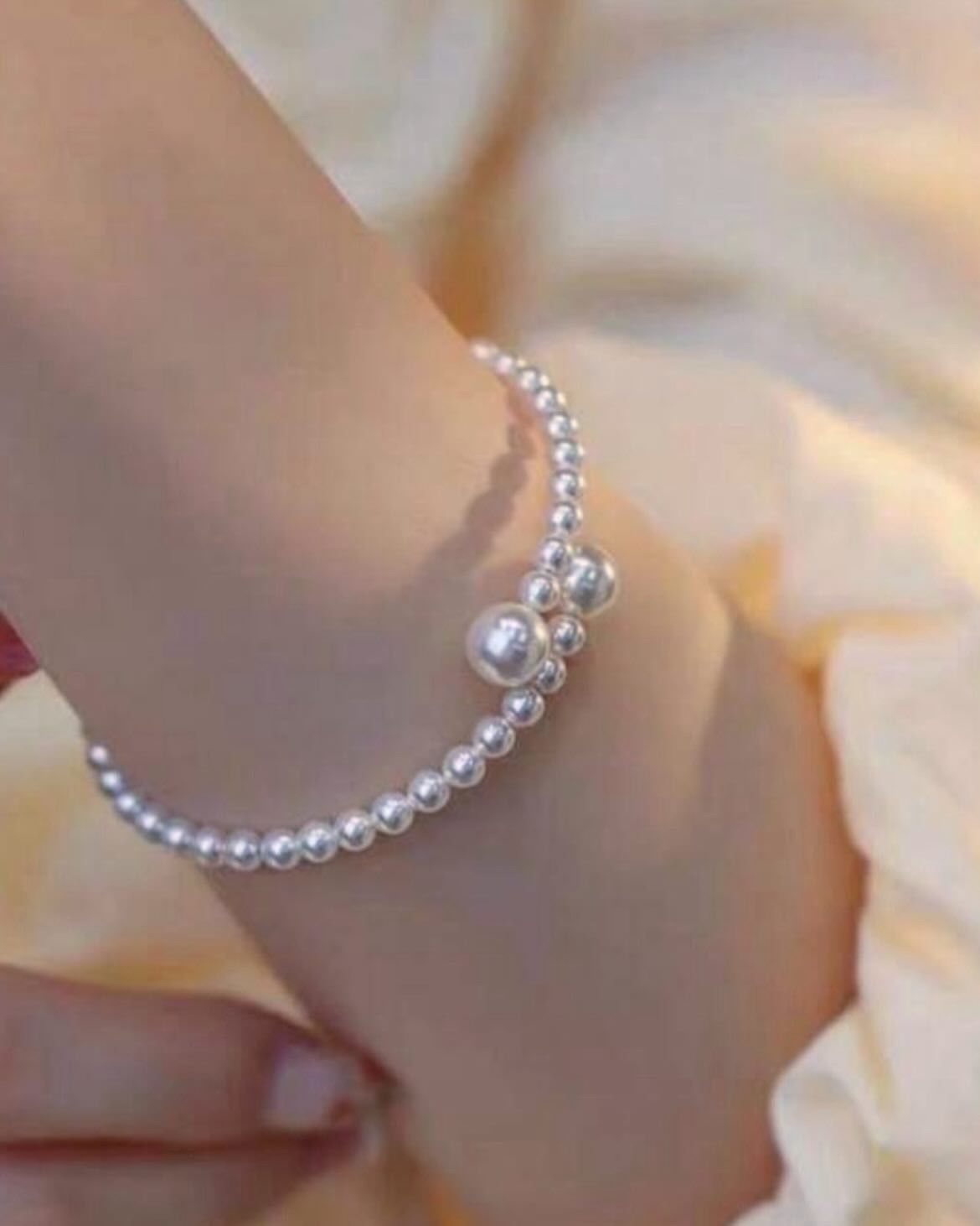 French Vintage Pearl Bracelet