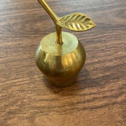 Apple Shaped Vintage Brass Bell 