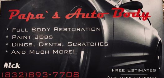 Anyone needs bodywork im a professional