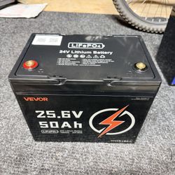 vevor 24v 50AH lifepro4 battery 