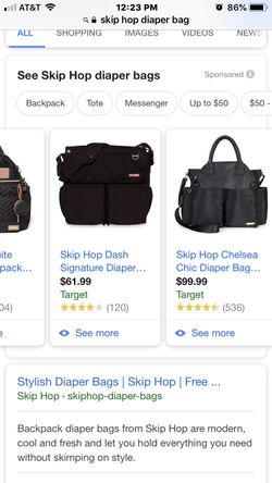 NEW SKIP HOP DASH DIAPER BAG