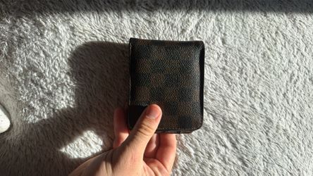 Authentic Louis Vuitton Damier Canvas Lether Multiple Bifold Wallet France