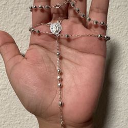 975 sterling Silver Rosary. 