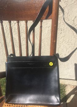 Black leather purse