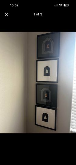 Set of 4 Modern Bust Framed Wall Art