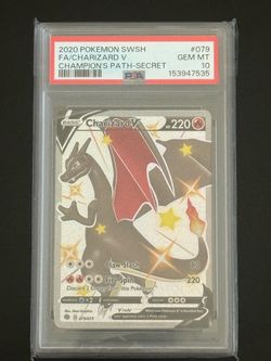 PSA 10 Charizard V Full Art Secret Rare 079/073