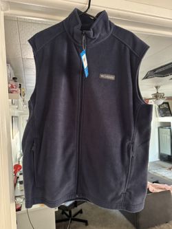 Columbia Sportswear Fleece Vest Blue Size Large