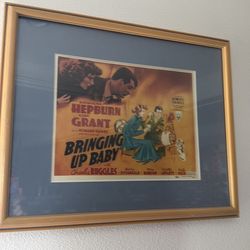 Framed movie poster