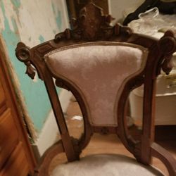  Two Angel Back Chairs