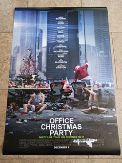 Office Christmas Party - Movie Poster With Jason Bateman As Josh- With Credits