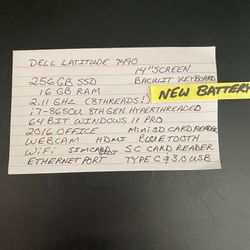 8th Gen i7 laptop with Bluetooth, SSD, HDMI, Webcam, 16 GB Ram!!!