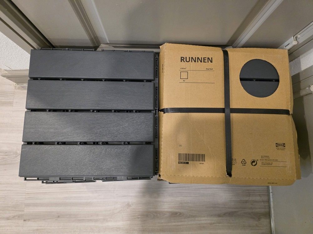 Ikea Runnen Gray Decking