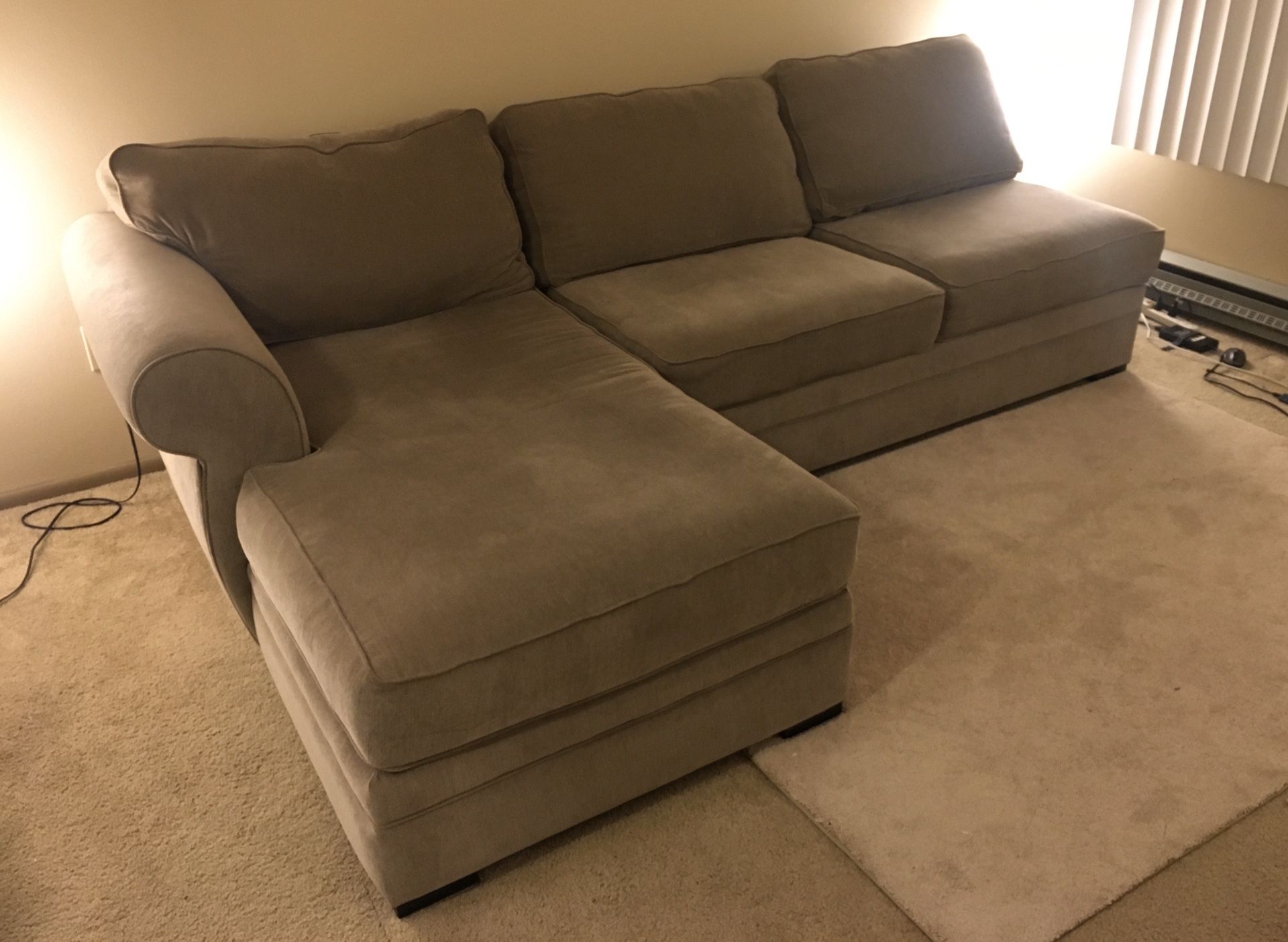Sectional Couch Sofa - Left Side - Removable Cover