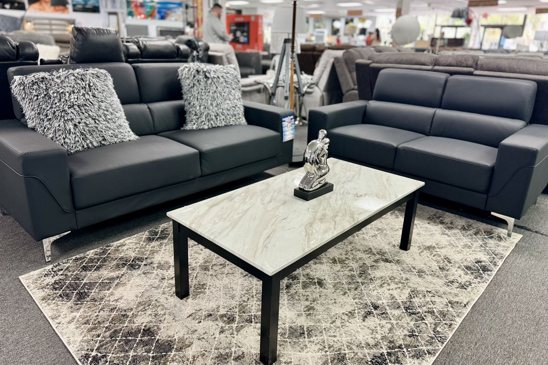 Final Sale Now🚨Beautiful Black Sofa&Loveseat Amazing Deal $799 (Huge Savings) $799 Final Sale Now🚨Beautiful Black Sofa&Loveseat Amazing Deal $799 (H