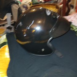 Gmax 2S Open Face Motorcycle Helmet Black 


