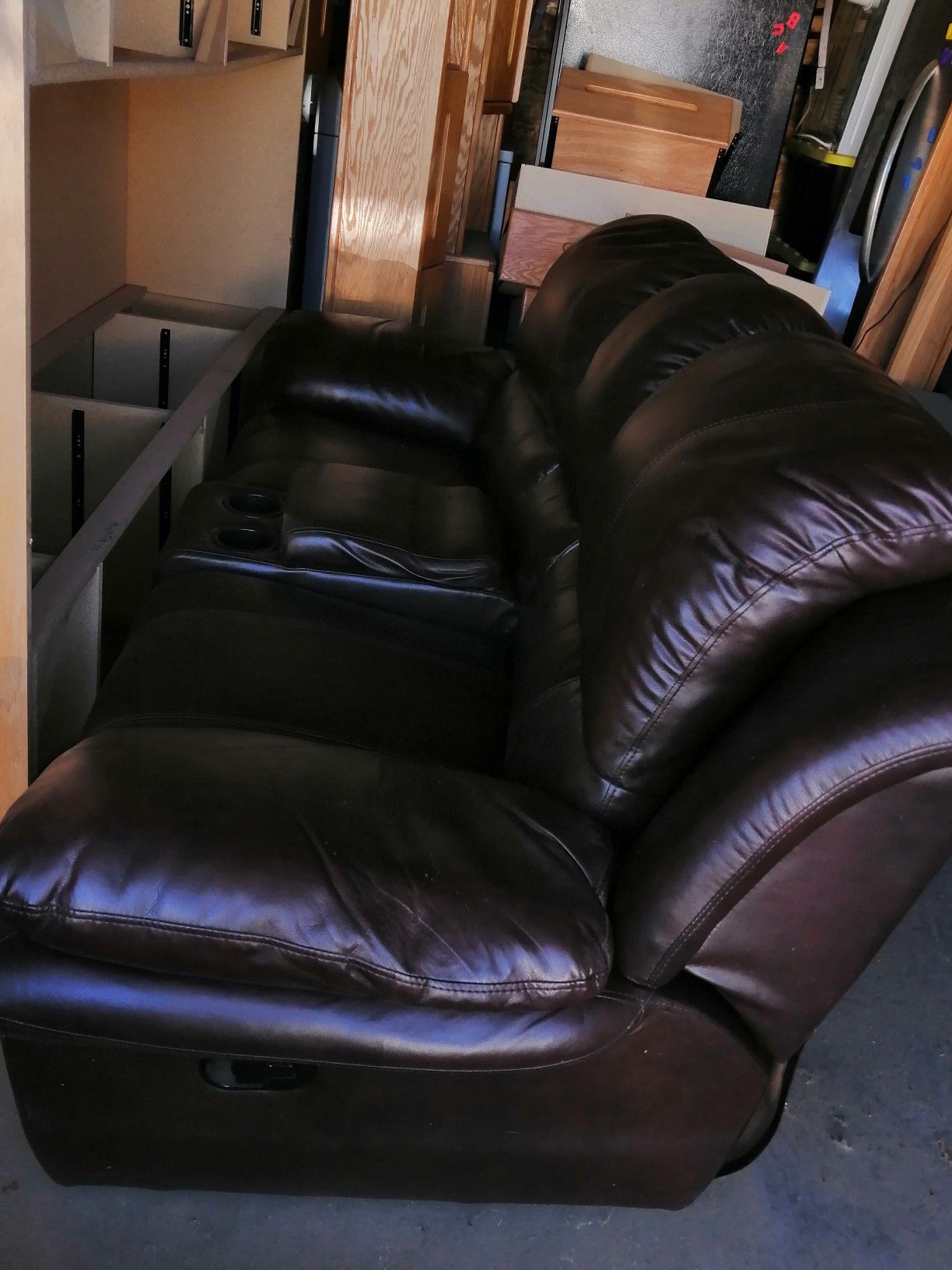 Leather sofa and love seat recliners!!!