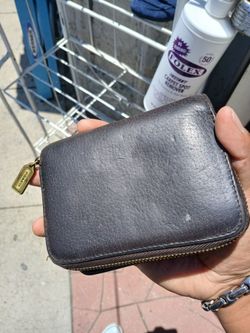 vintage brown Coach Sonoma zip-around wallet