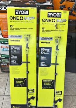 Ryobi ONE+ HP 18V Brushless 15" String Trimmer tool only