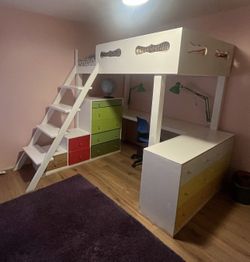 Loft Bed /Drawers/ Desk