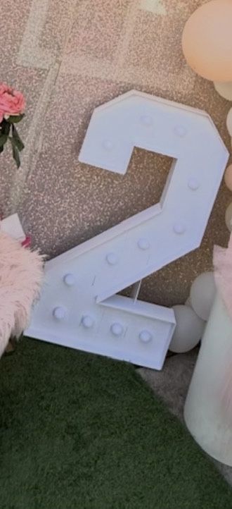4 Ft. Marquee Light Up Number 2