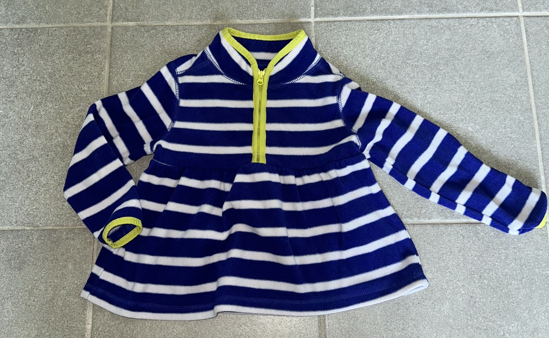 4T Oshkosh Fleece Striped Zip Up