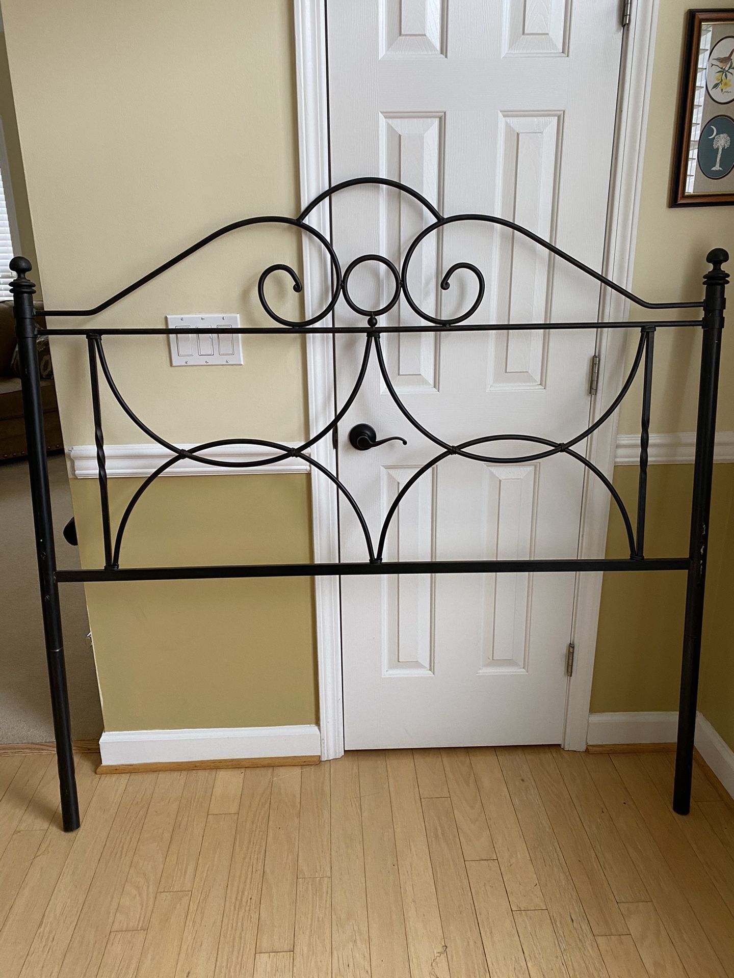 Full size bed frame with headboard