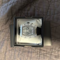 Activa Watch Clear Black Strap