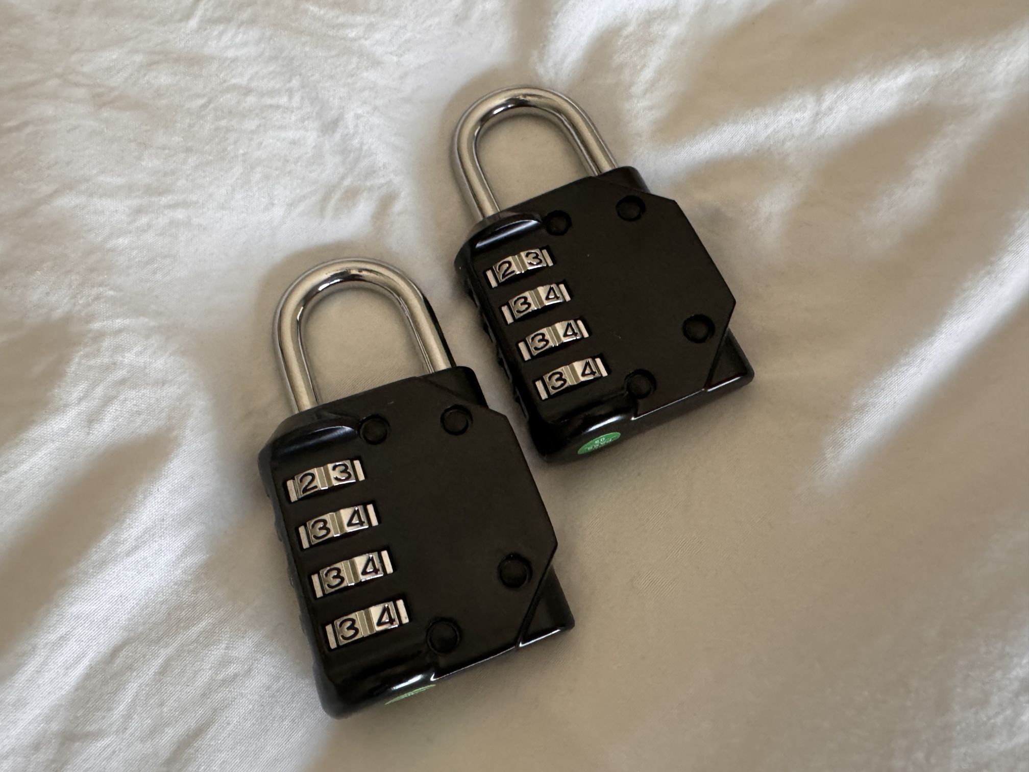 Two 4-Digit Combination padlock