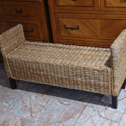 Wicker Bench