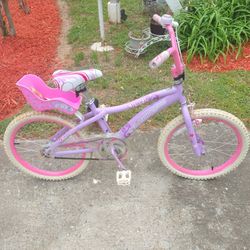 20 Inch Girls Ozone Bike With Doll Carrier