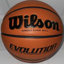WILSON Men's Evolution Game Basketball (29.5") - Official Size Usa Stock