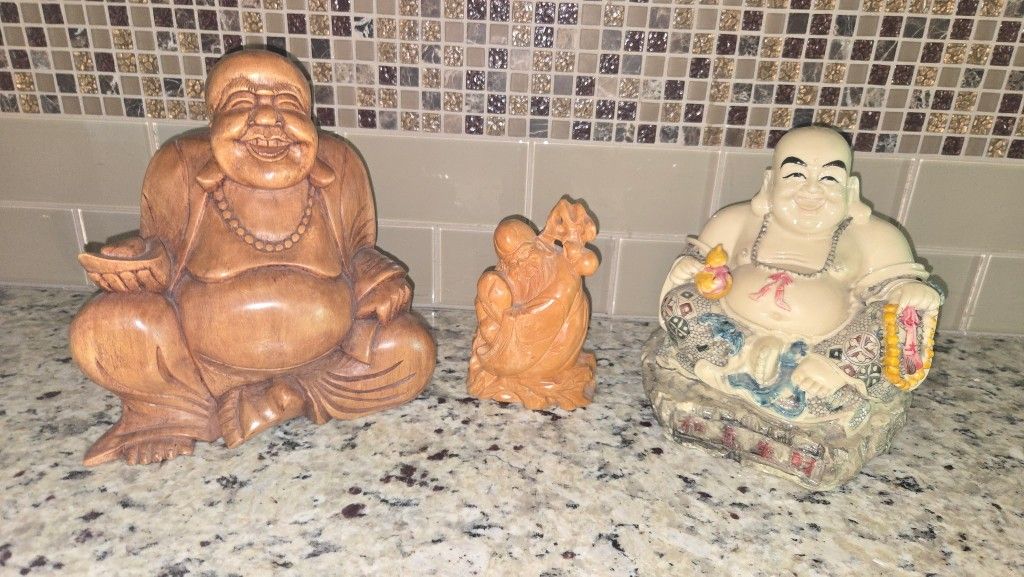 Set Asian Mini Statues