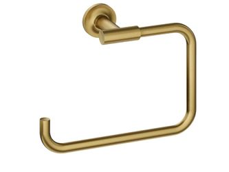 KOHLER Purist Vibrant Brushed Brass Towel Ring