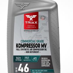 Triax Kompressor MV 46 / SAE 20 Full Synthetic, Multi-Vis Air Compressor