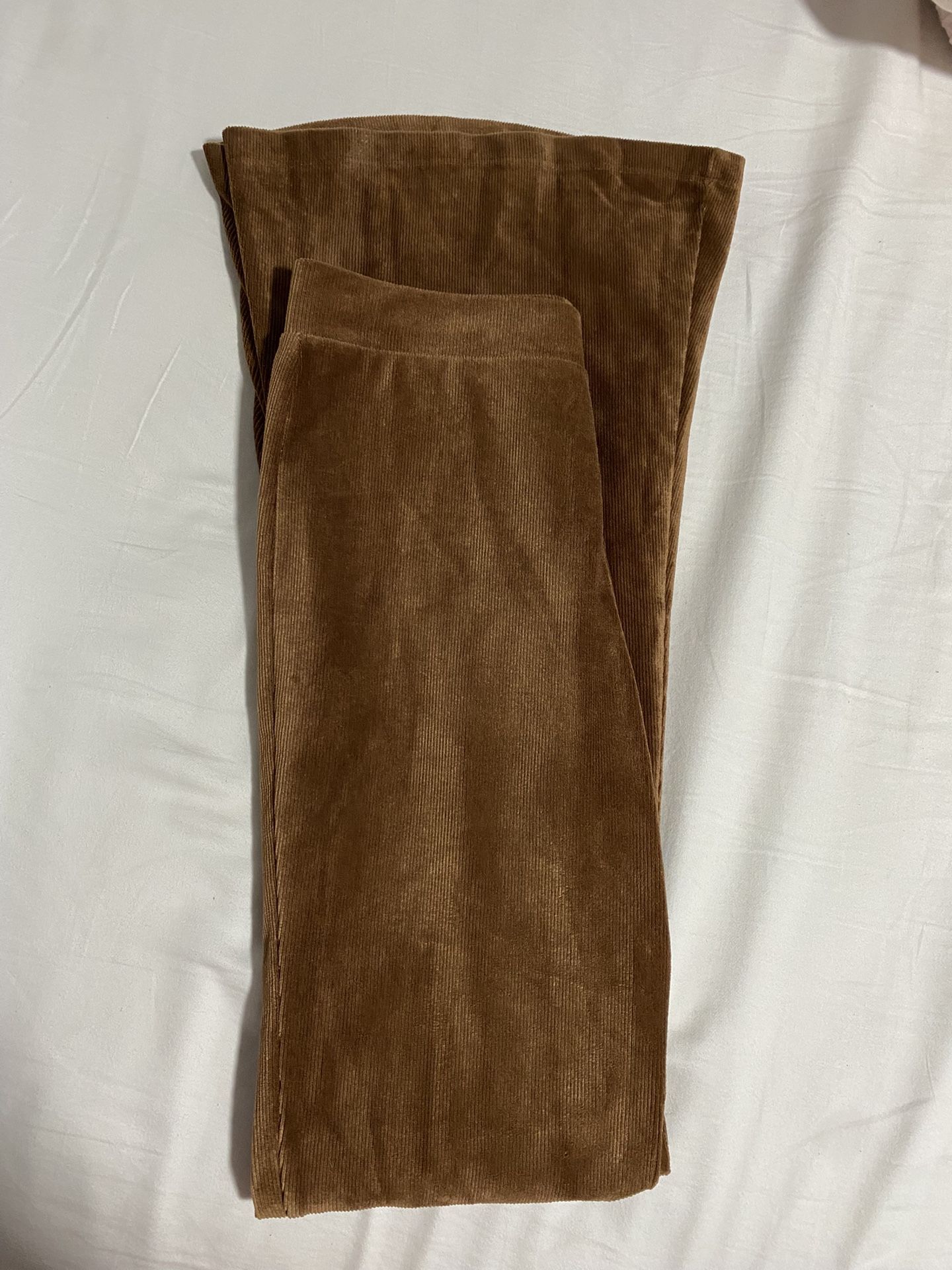 Brown Flared Soft Leggings